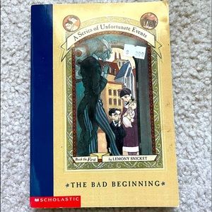 A Series of Unfortunate Events Book One “The Bad Beginning” by Lemony Snicket